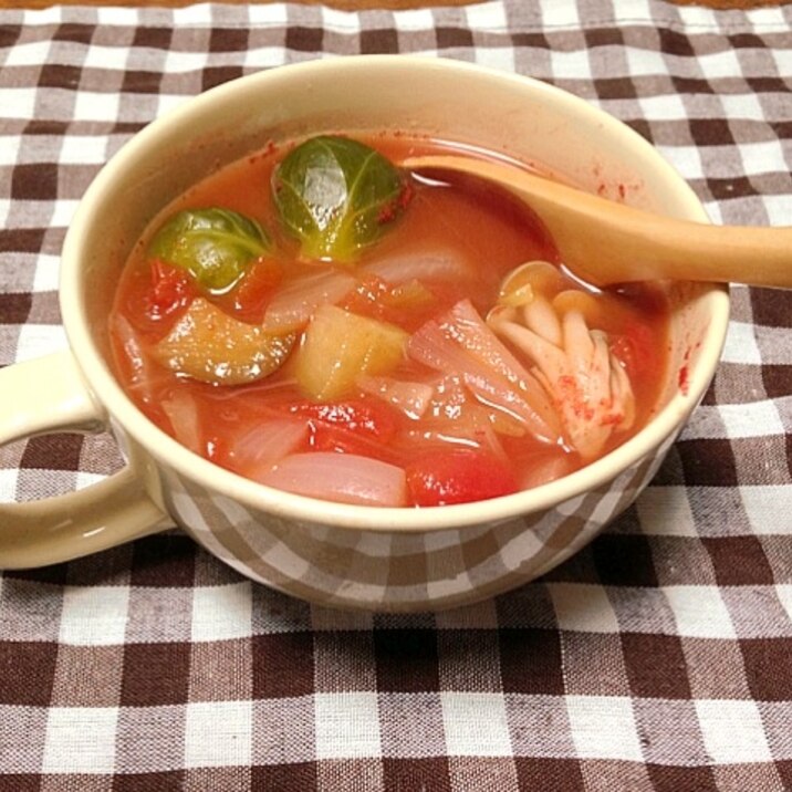 芽キャベツのトマトスープ レシピ 作り方 By だっく 楽天レシピ